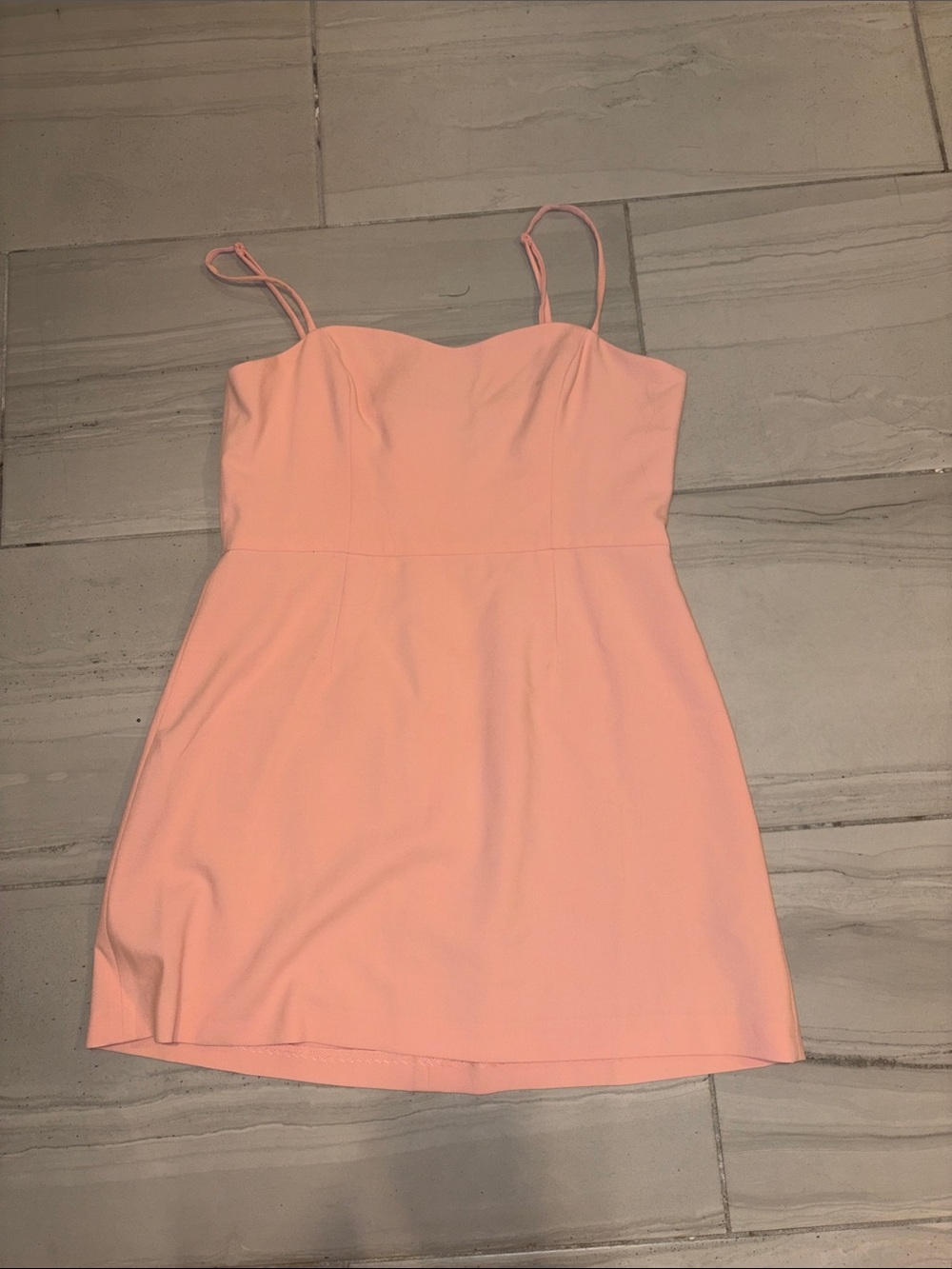 French Connection Blush Pink Spaghetti-Strap Mini Dress